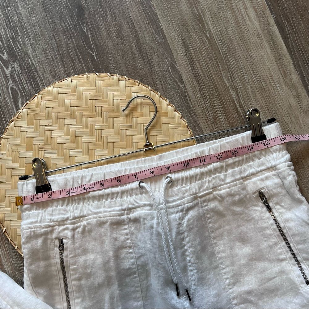 Athleta cabo linen jogger Lilly white womens size 8‎ - Picture 5 of 9